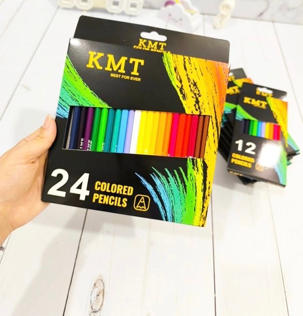 مداد رنگی KMT ۲۴ رنگ با کیفیت بالا